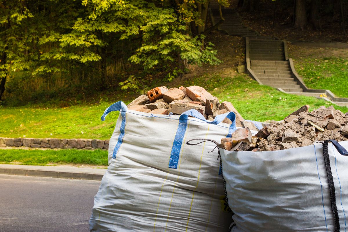 Big Bags pour enlever des gravats de chantier